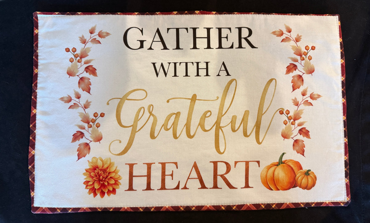 Gather With a Graeful Heart Placemat Set