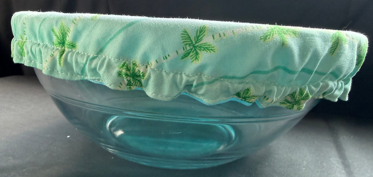 Green Palm Tree Bowl Covers