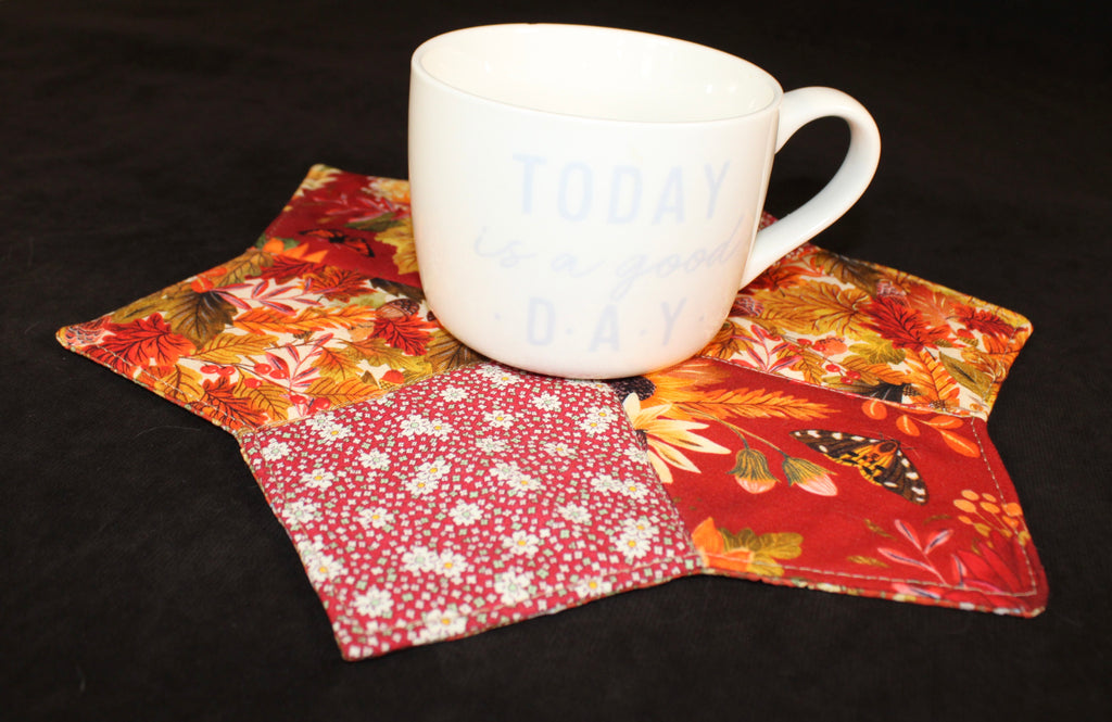 Double-sided Autumn Hot Pad/Mug Rug