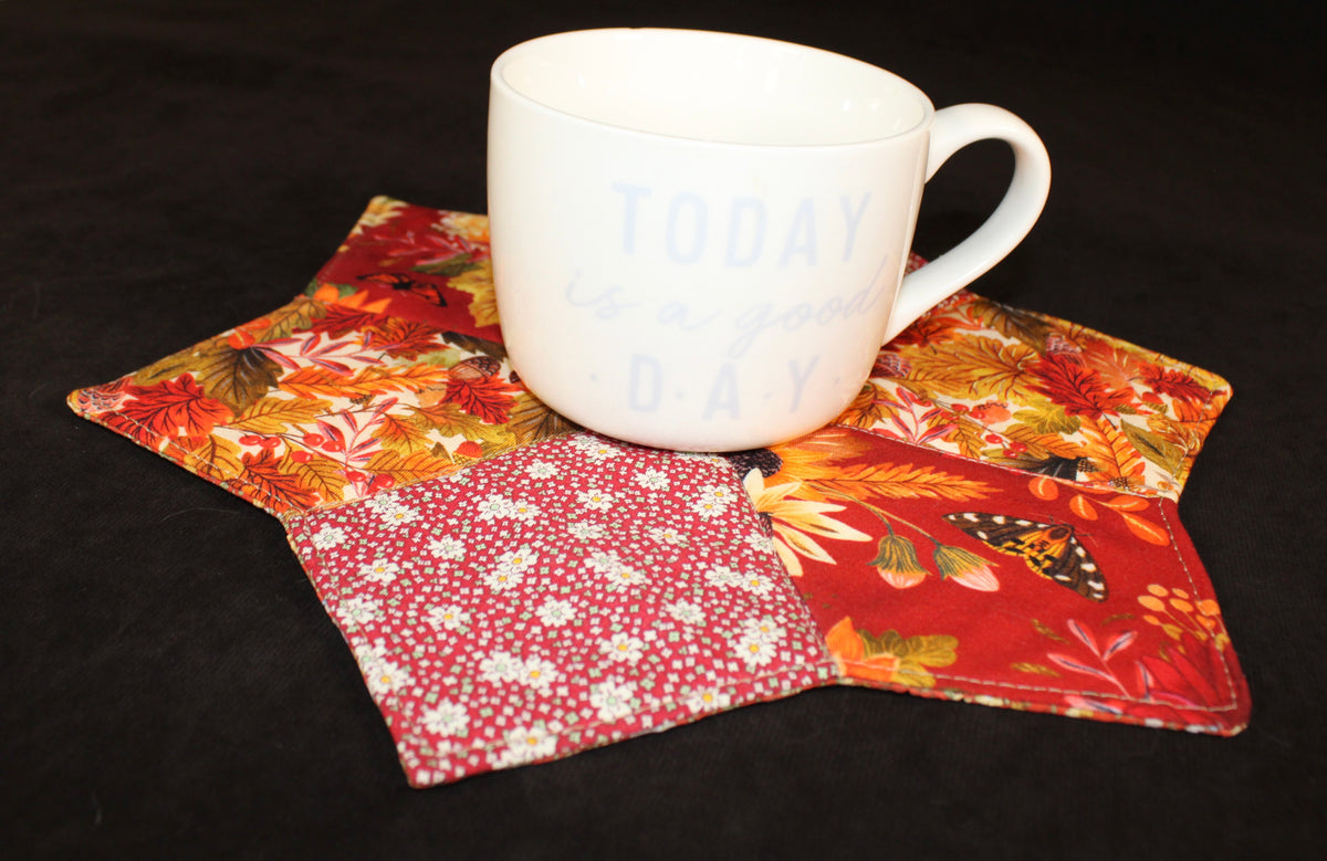 Double-sided Autumn Hot Pad/Mug Rug