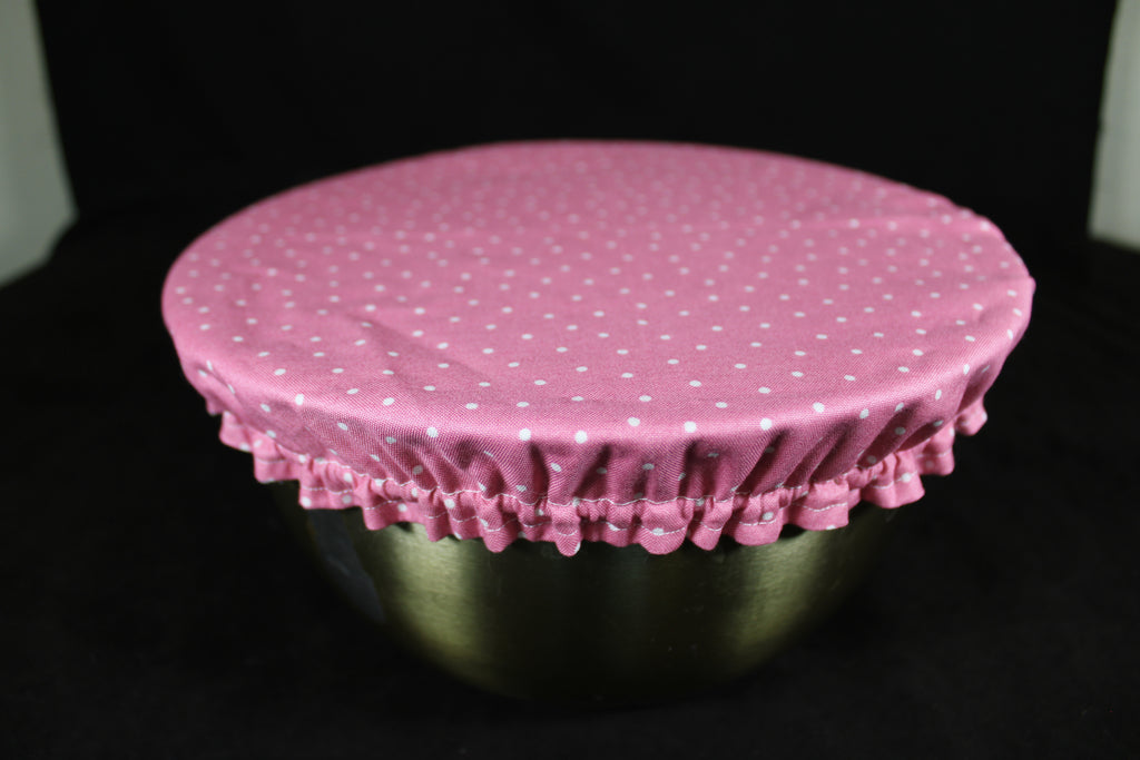 Pink Polka Dot Piggy Medium Bowl Cover