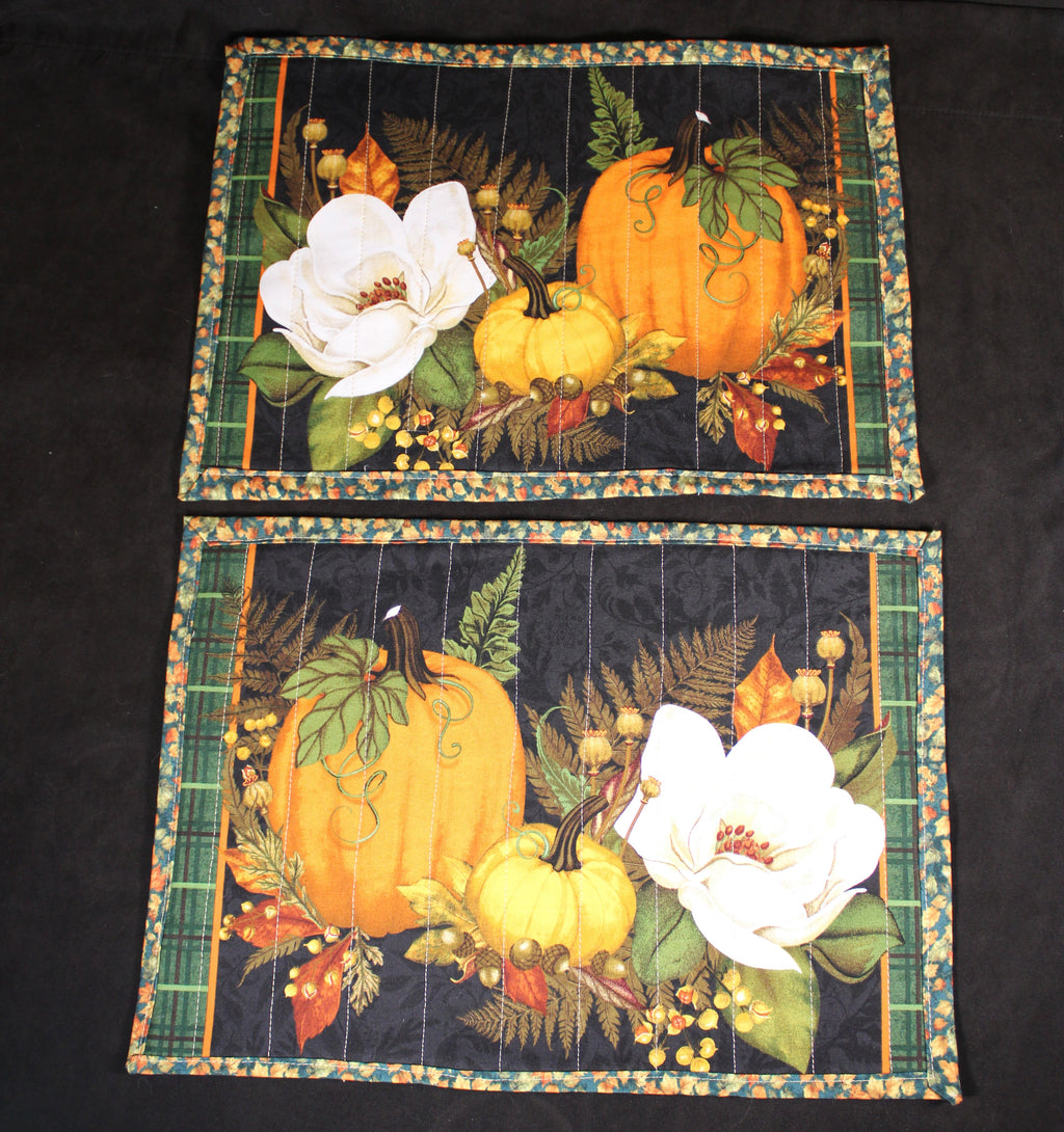 Pair of Elegant Autumn Placemats